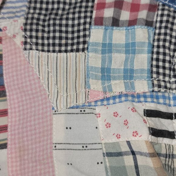 Polo Jeans Co. Vintage Ralph Lauren Patchwork Madras Ladies Western Shirt Pearl - Picture 12 of 16